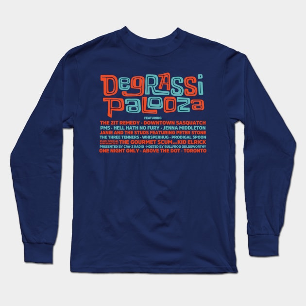 Degrassipalooza Lineup Long Sleeve T-Shirt by Alarm Creative